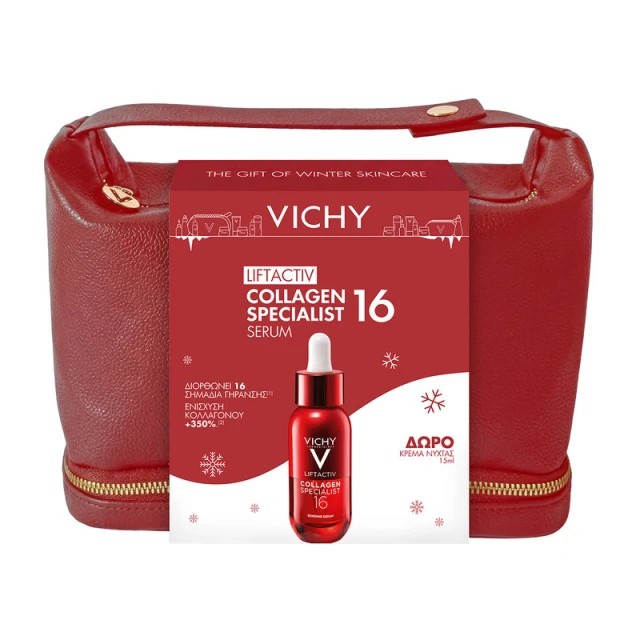 Vichy Promo Pack Liftactiv Collagen Specialist 16 Serum 30ml και Δώρο Liftactiv Collagen Specialist 16 Κρέμα Νύχτας 15ml