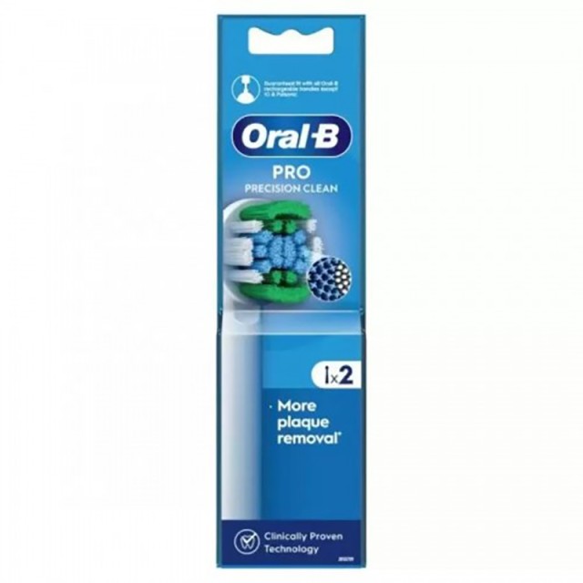 Oral B Pro Precision Clean Ανταλλακτικά Ηλεκτρικής Οδοντόβουρτσας 2τμχ