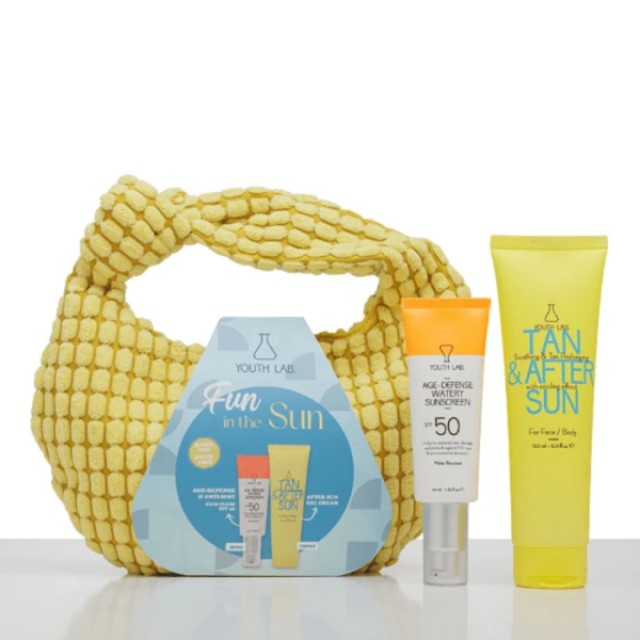 Youth Lab. Promo Age-Defense Watery Sunscreen SPF50, 40ml & Tan & After Sun 150ml