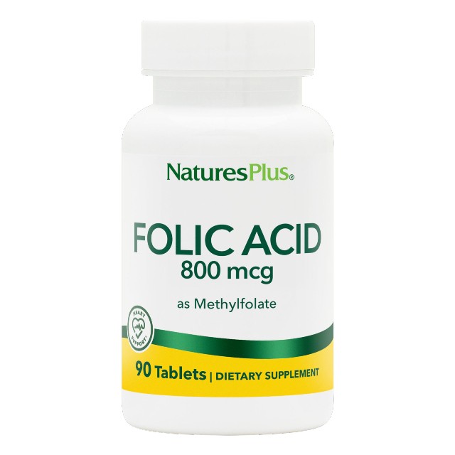 Natures Plus Folic Acid 800mcg 90tabs