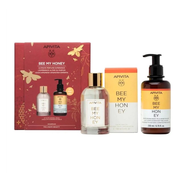 APIVITA - Promo Bee My Honey Eau de Toilette (100ml) & Moisturizing Body Milk Honey & Aloe (200ml)