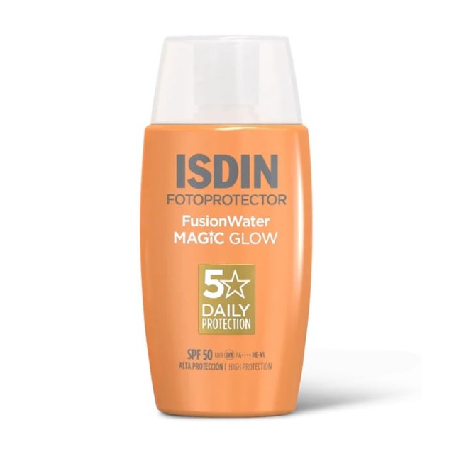 ISDIN Fotoprotector Fusion Water Magic Glow Αντηλιακό Προσώπου με Εφέ Λάμψης SPF50 50ml