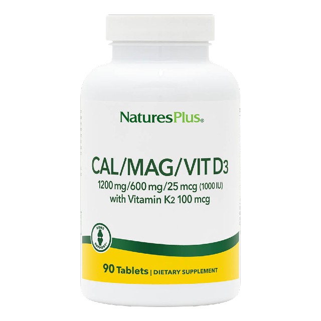 Natures Plus Cal/Mag/Vit. D3/Vit. K2 90tabs