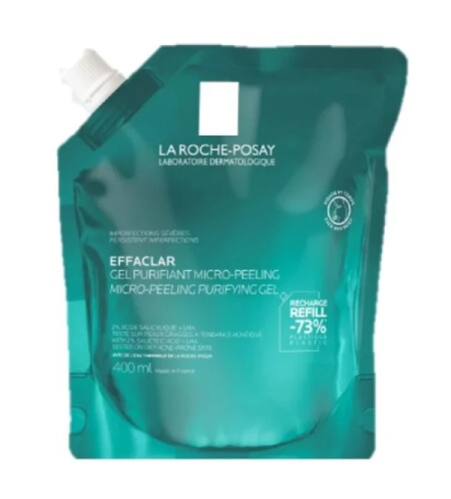 La Roche Posay Effaclar Micro-Peeling Purifying Gel Refill, 400ml
