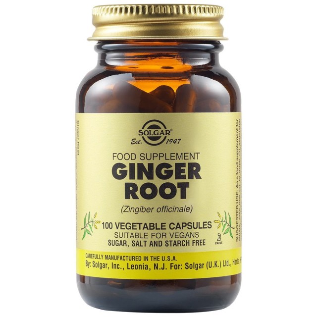 SOLGAR - Ginger Root | 100 Vegetable caps