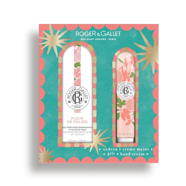 Roger & Gallet Promo Fleur De Figuier with Wellbeing Fragrant Water 30ml & Hand Cream 30ml