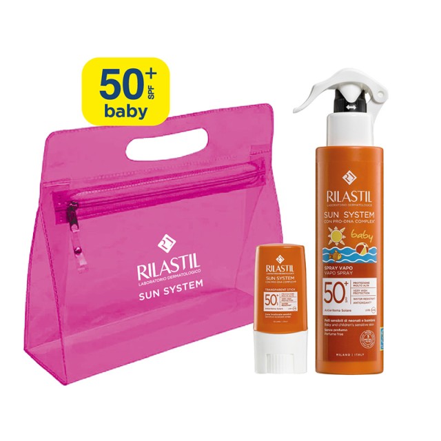 RILASTIL - Sun System Baby Vapo Spray SPF50+ (200ml) & Sun System Transparent Stick SPF50+ (8.5ml)