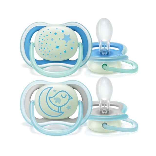 AVENT - Ultra Air Πιπίλα Νυχτός 6-18m SCF376/21 Μπλε | 2τμχ