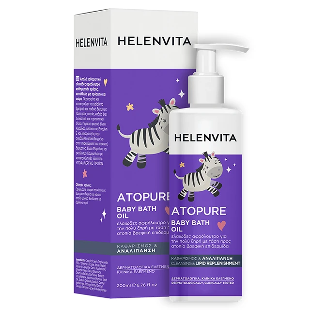HELENVITA - Atopure Baby Bath Oil Face & Body | 200ml