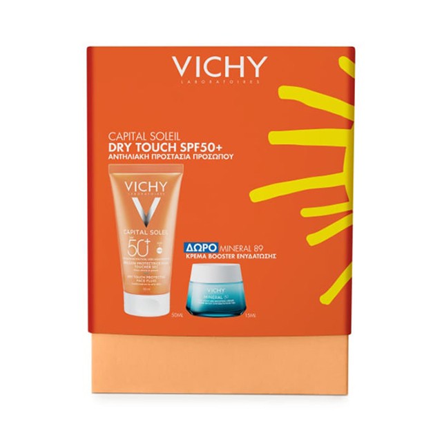 Vichy Promo Capital Soleil Dry Touch SPF50+ 50ml & Mineral 89 Κρέμα Booster 15ml