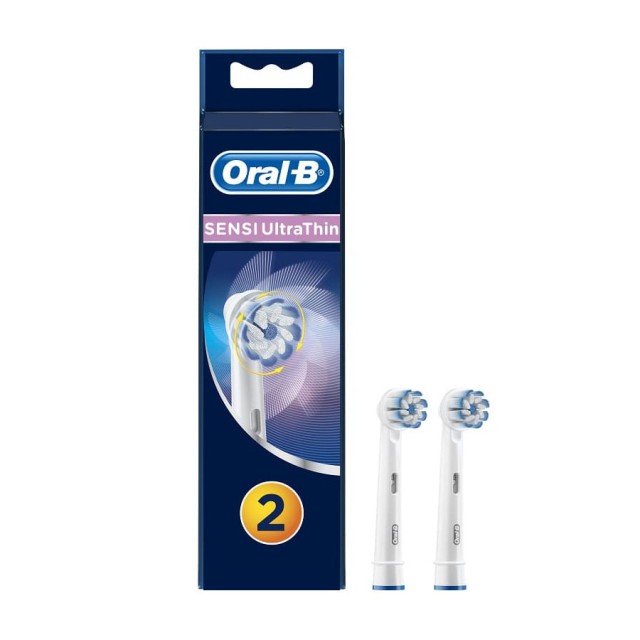ORAL-B - Sensi Ultra Thin Ανταλλακτικά Ηλεκτρικής Οδοντόβουρτσας | 2τμχ