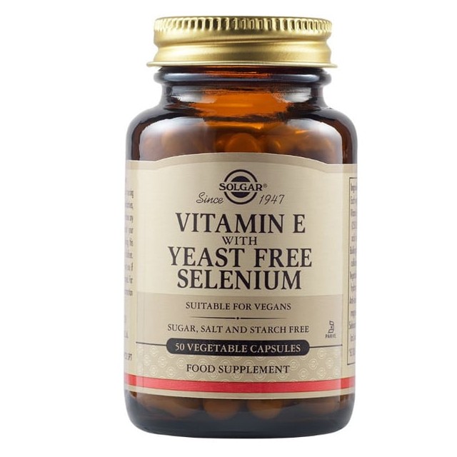 Solgar Vitamin E with Yeast Free Selenium 50veg.caps
