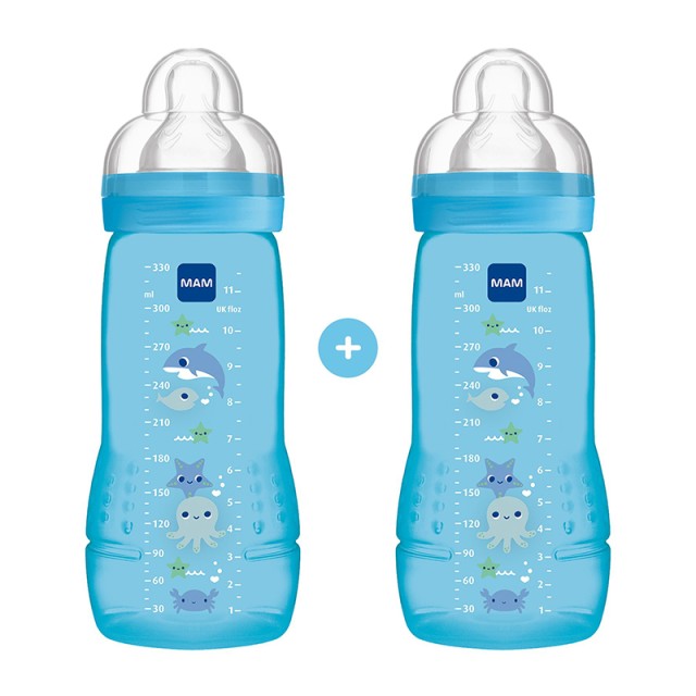 MAM - Easy Active™ Baby Bottle 4m+ Boy (365SB) | 2x330ml