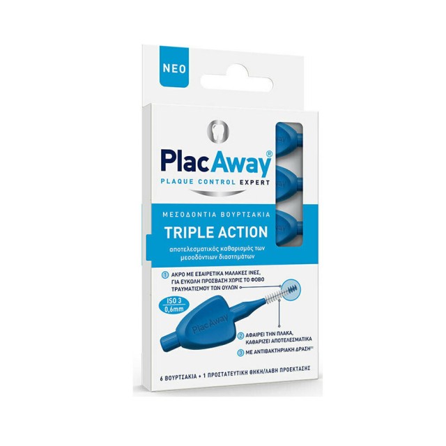 PLAC AWAY - Triple Action ISO 3 0,6mm Blue | 6τμχ