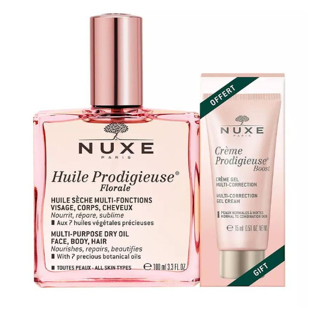 NUXE - Promo Huile Prodigieuse Florale (100ml) & ΔΩΡΟ Creme Prodigieuse Boost (15ml)