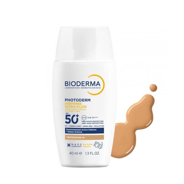 Bioderma Photoderm XDefense Ultra-Fluid Shade 03 Αντιηλιακό Προσώπου με Χρώμα SPF50+, 40ml