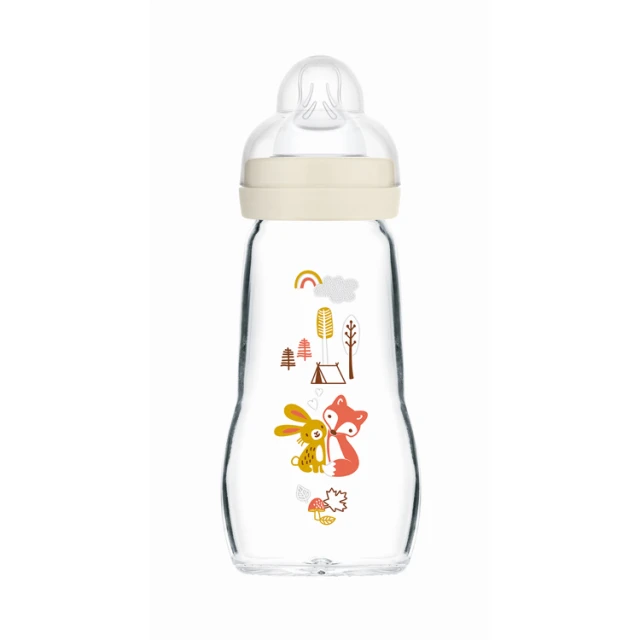 MAM - Feel Good Premium Glass Γυάλινο Μπιμπερό 2m+ Unisex (375SU) | 260ml