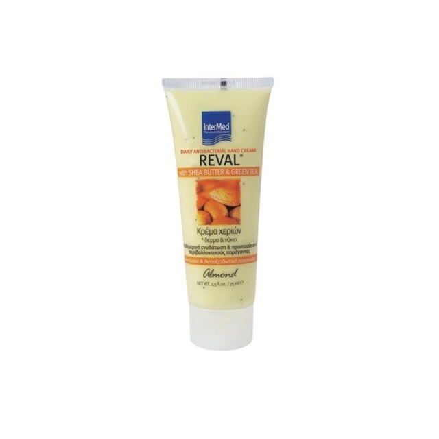 INTERMED - REVAL Daily Antibacterial Hand Cream with Shea Butter & Green Tea - Almond | 75ml