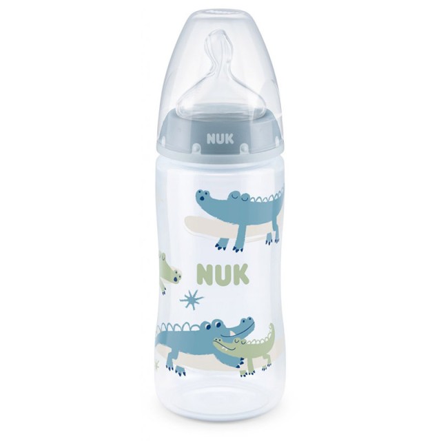 NUK -  First Choice Plus PP Flow Control 6-18m Crocodile (10.741.088) | 300ml