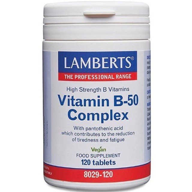 Lamberts Vitamin B-50 Complex, 120 tablets