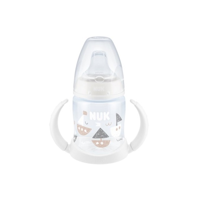 NUK - First Choice Learner Bottle Λευκό με Θηλή Σιλικόνης 6-18m (10.743.943) | 150ml