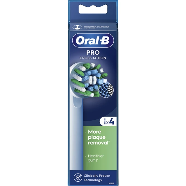 Oral B Pro Cross Action Ανταλλακτικά Ηλεκτρικής Οδοντόβουρτσας 4τμχ