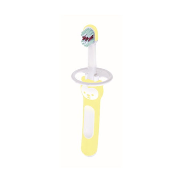 MAM - Baby’s Brush βρεφική οδοντόβουρτσα με ασπίδα προστασίας Κίτρινο 6m+ | 1τμχ