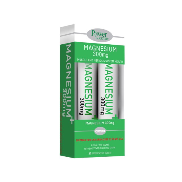 POWER HEALTH - Magnesium with Stevia 300mg (2x20eff.tabs)