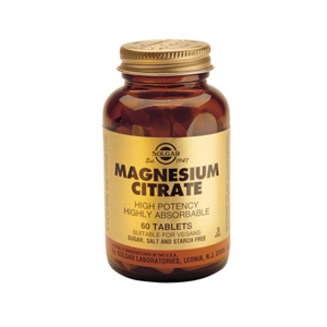 SOLGAR - Magnesium Citrate 200mg | 60tabs