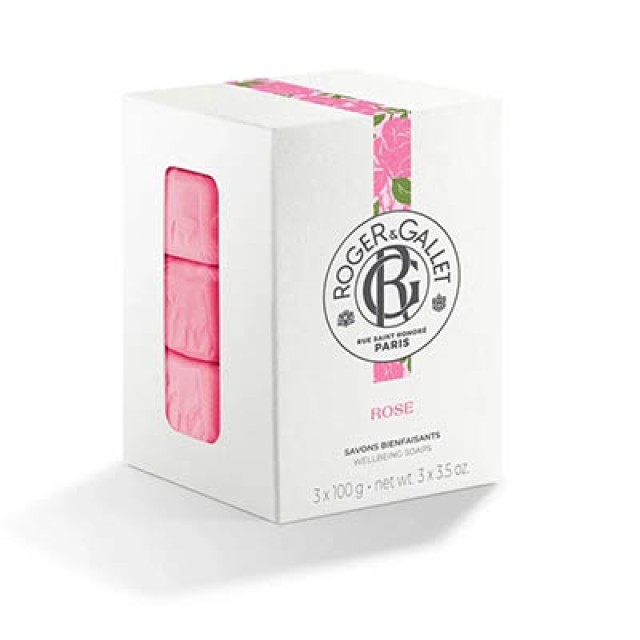 ROGER & GALLET - Rose Soap (3x100gr)