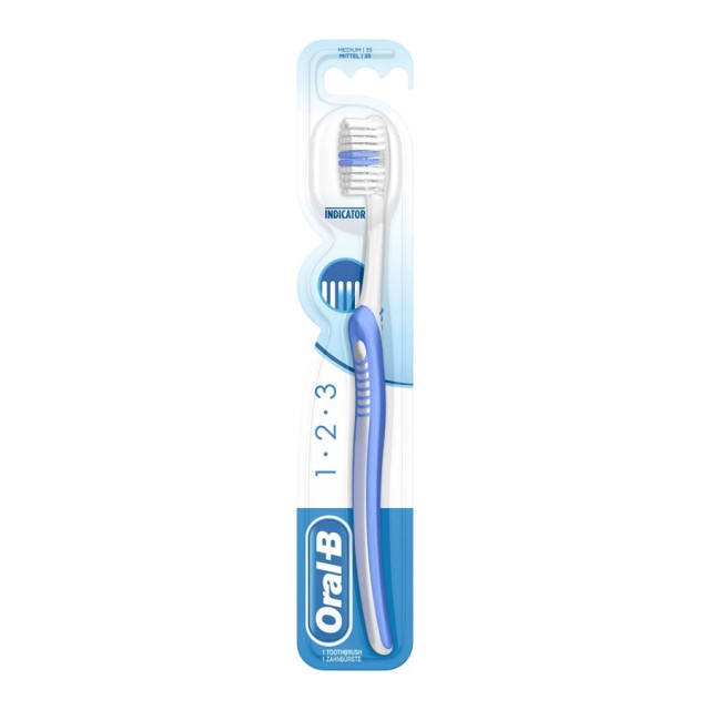 ORAL-B - Indicator Toothbrush Medium 1-2-3 35mm | 1τμχ