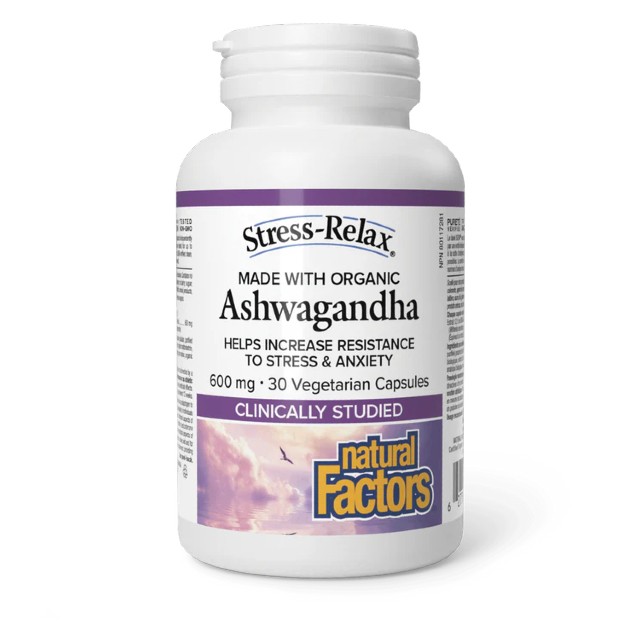 Natural Factors Ashwagandha 600 mg 30veg.caps