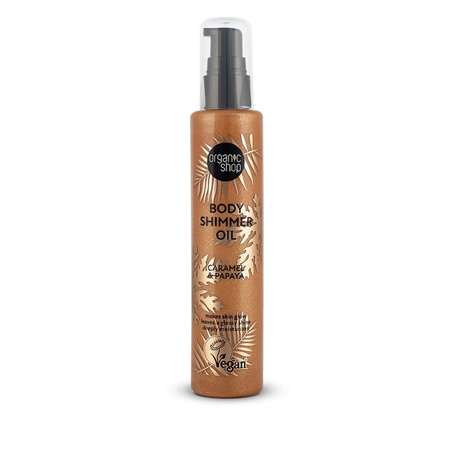 NATURA SIBERICA - Organic Shop Body Shimmer Oil Caramel & Papaya | 100ml