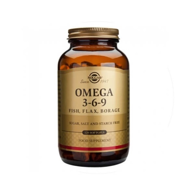 SOLGAR - Omega-3-6-9 Λιπαρά Οξέα | 120 Softgels