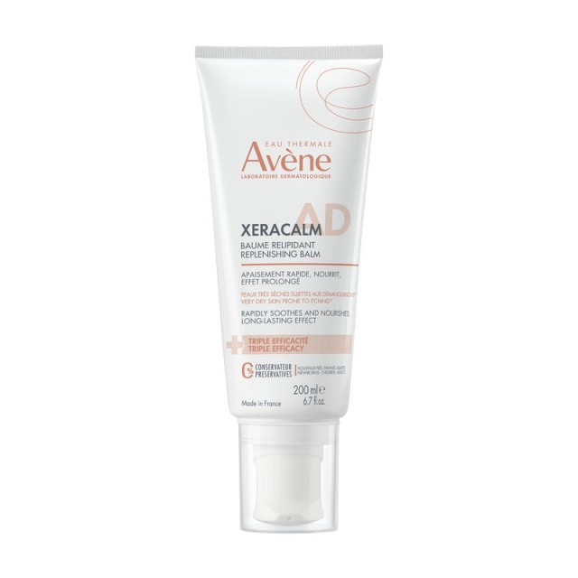 Avène Xeracalm AD Baume Αναπλήρωσης Λιπιδίων σε Πρόσωπο και Σώμα για Ξηρό και Ευαίσθητο Δέρμα 200 ml