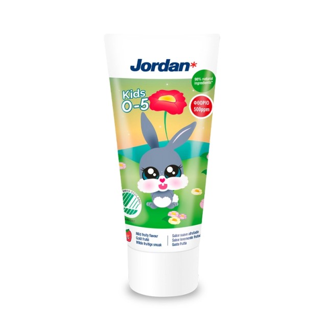 Jordan Kids Toothpaste 0-5years Bunny Παιδική Οδοντόκρεμα  50ml