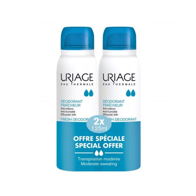 URIAGE - Deodorant Fresh Deodorant Spray 24h | 2x125ml