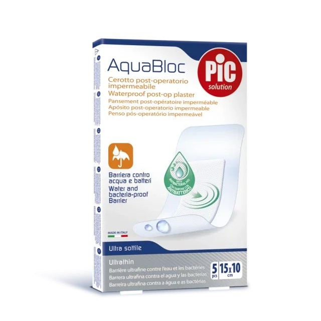 PIC SOLUTION - AquaBloc Waterproof Postop Plaster 15cmx10cm | 5τμχ