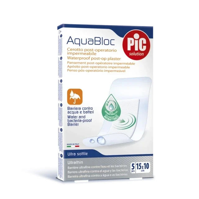 PIC SOLUTION - AquaBloc Waterproof Postop Plaster 15cmx10cm | 5τμχ