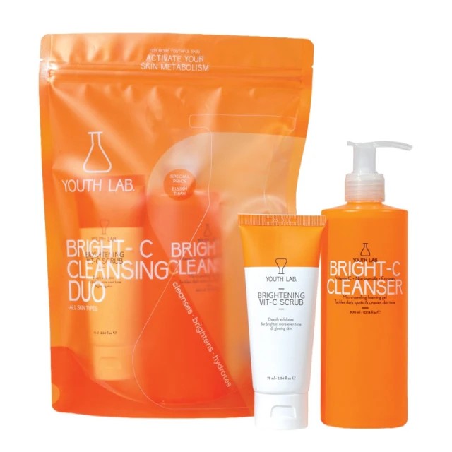 Youth Lab. Promo Bright-C Cleansing Duo Σετ Καθαρισμού και Απολέπισης με Βιταμίνη C