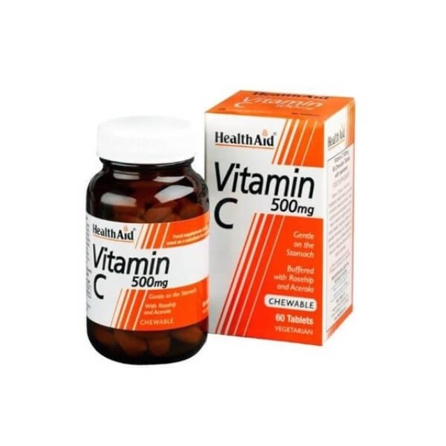 HEALTH AID - Vitamin C 500mg Chewable | 60tabs
