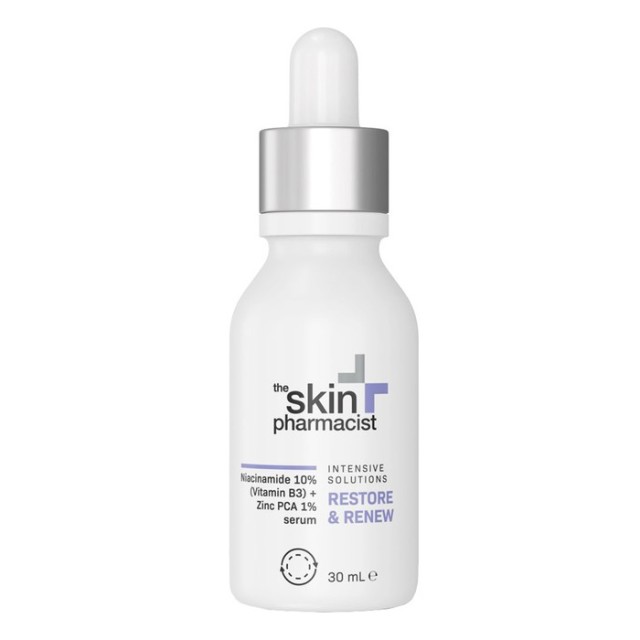 INTERMED - The Skin Pharmacist Restore & Renew Niacinamide 10% (Vitamin B3) + Zinc PCA 1% Serum  | 30ml