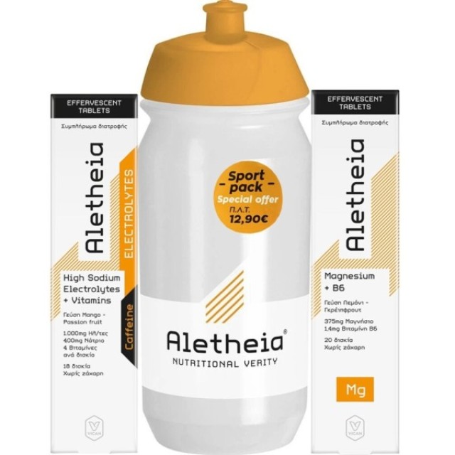 Vican Promo Aletheia Caffeine Electrolytes 20 Αναβράζοντα Δισκία & Magnesium + B6, 20 Αναβράζοντα Δισκία & Παγούρι