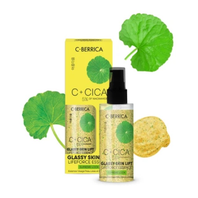Natura Siberica C+Cica C-Berrica Glassy Skin Lift Lifeforce Essence για Ανόρθωση & Λάμψη, 50ml