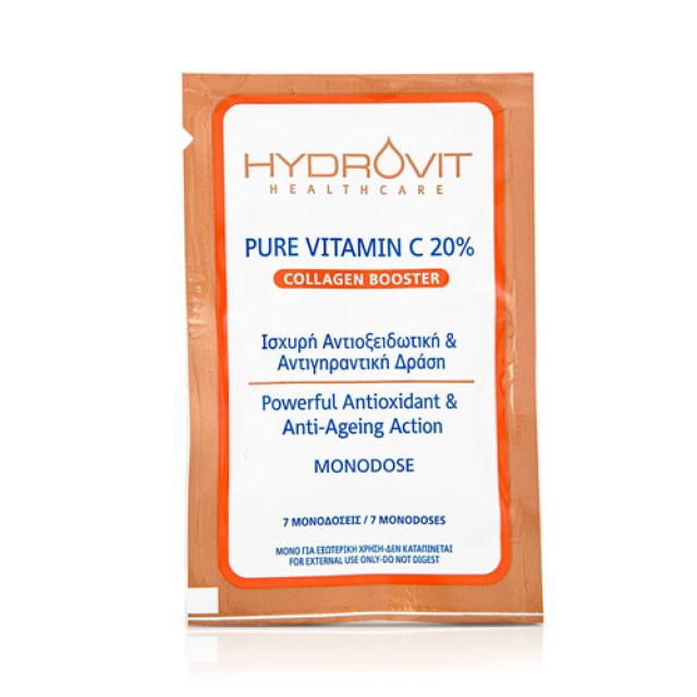 Target Pharma - Hydrovit Pure Vitamin C 20% Collagen Booster Monodose Φακελίσκος 7 μονοδόσεων