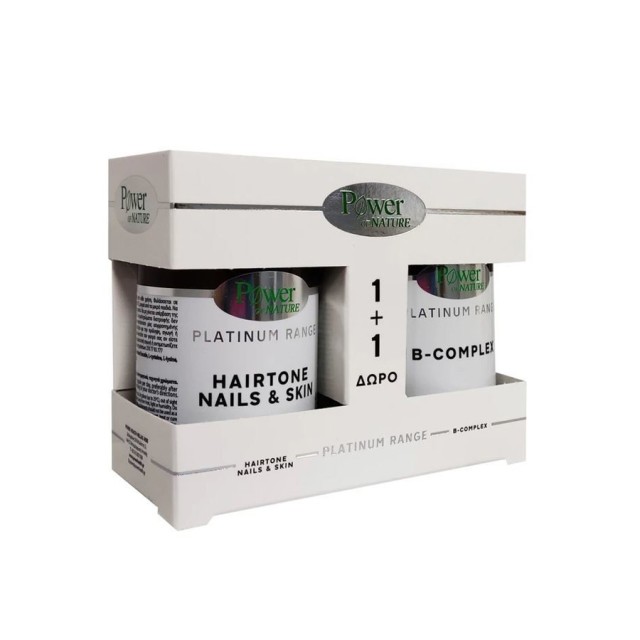 POWER HEALTH - Platinum Range Hair Tone Nails & Skin  (30 caps) & ΔΩΡΟ Platinum Range B-Complex (20tabs)