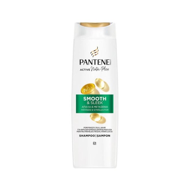 Pantene Smooth & Sleek Σαμπουάν Όγκου για Φριζαρισμένα Μαλλιά 400ml