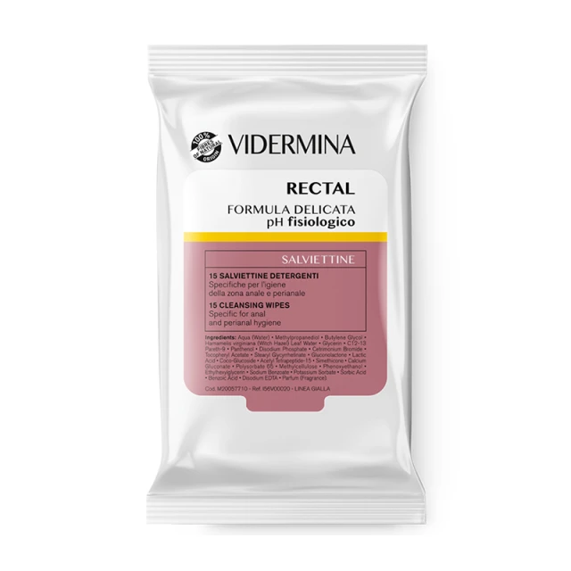 EPSILON HEALTH - Vidermina Rectal Cleansing Wipes | 15τμχ