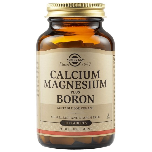 SOLGAR - Calcium Magnesium Plus Boron | 100 tabs