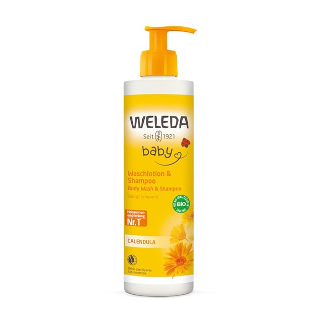 Weleda - Βρεφικό Αφρόλουτρο & Σαμπουάν με Καλέντουλα 400ml